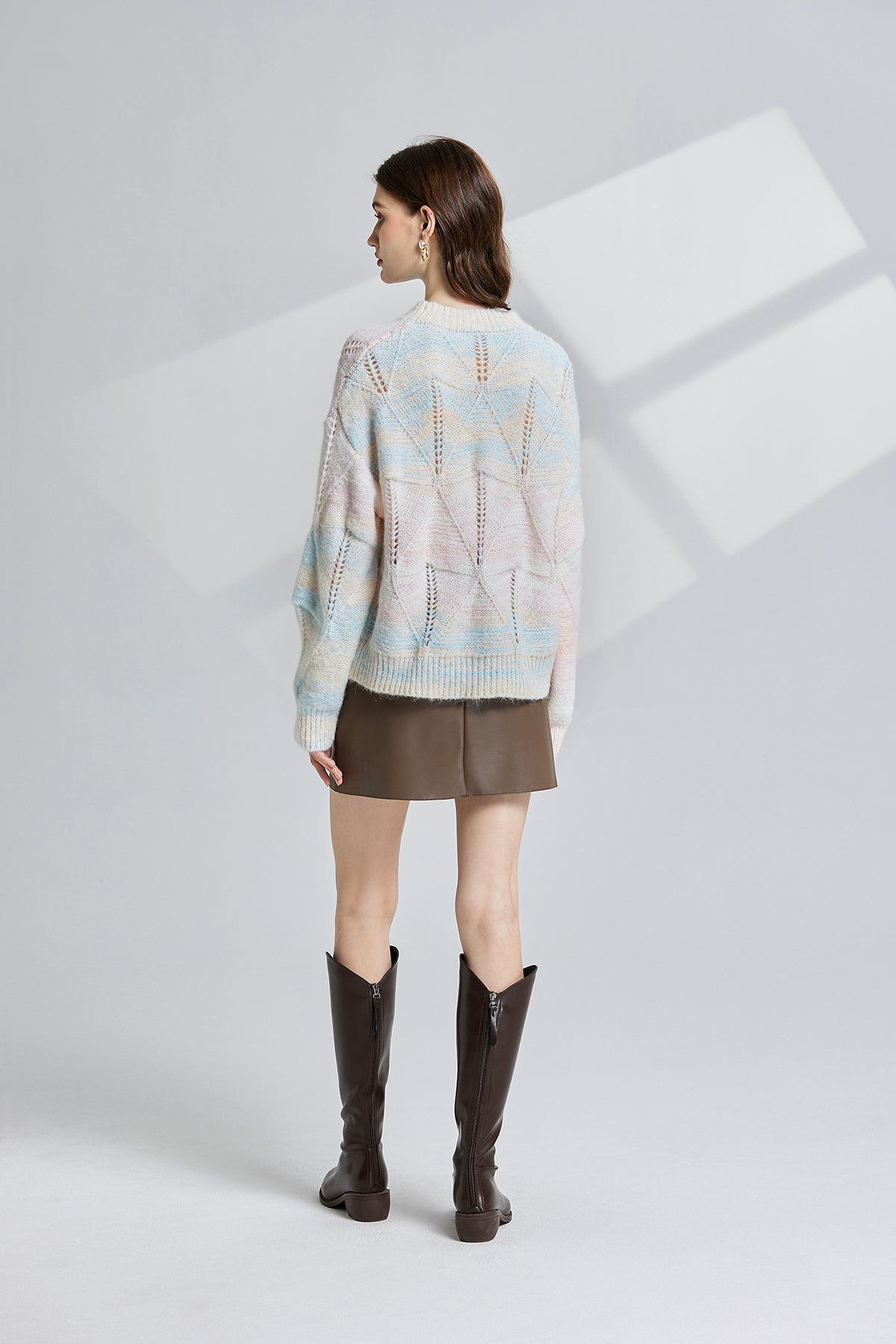 Women's Openwork Oversized Sweater