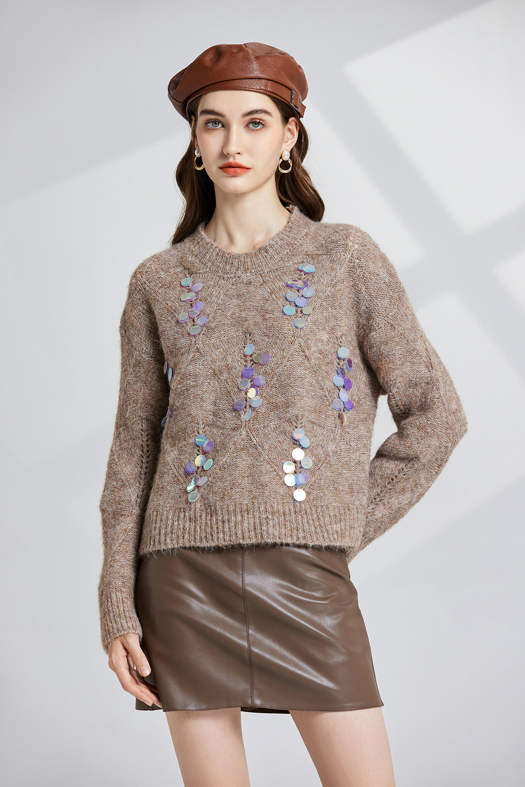 Women's 's Openwork Oversized Sweater