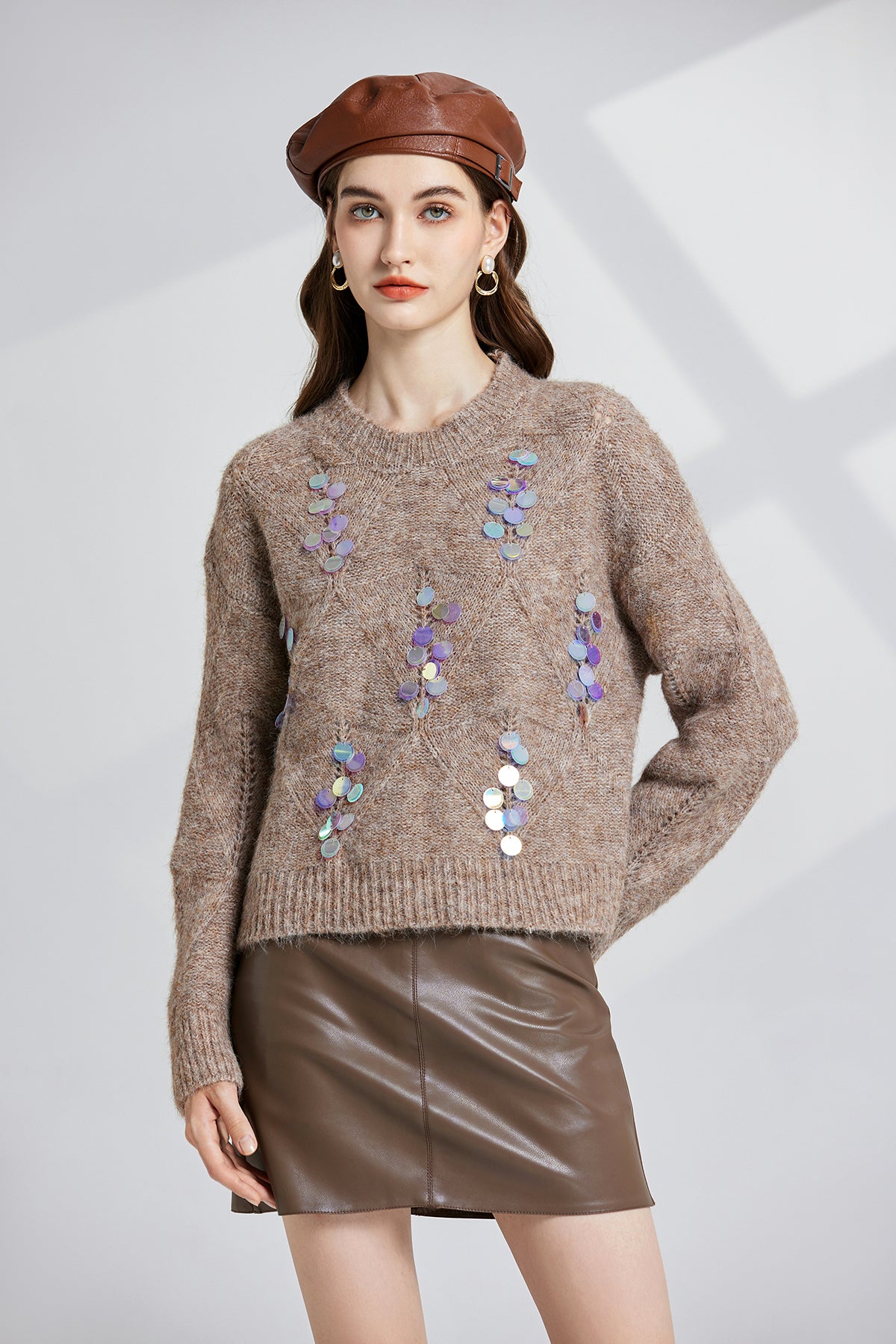 Women's 's Openwork Oversized Sweater