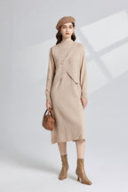 Women's 's Knit Vest & Long-Sleeve Dress Set