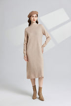 Women's 's Knit Vest & Long-Sleeve Dress Set