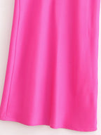 Women's Clothing Asymmetric Silk Satin Texture Underwear Midi Halter