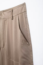 Fall Draping Blazer Straight Leg Pants Suit
