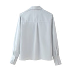Autumn Arrival Artificial Decoration Shirt Shorts Set