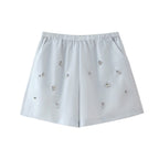 Autumn Arrival Artificial Decoration Shirt Shorts Set