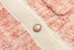 Women's Elegant Classic Cardigan For Autumn Pocket Crew Neck Coat