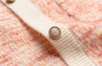 Women's Elegant Classic Cardigan For Autumn Pocket Crew Neck Coat
