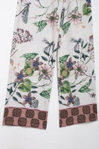 Women's Fall Women's Printed Kimono Shirt Casual Trousers
