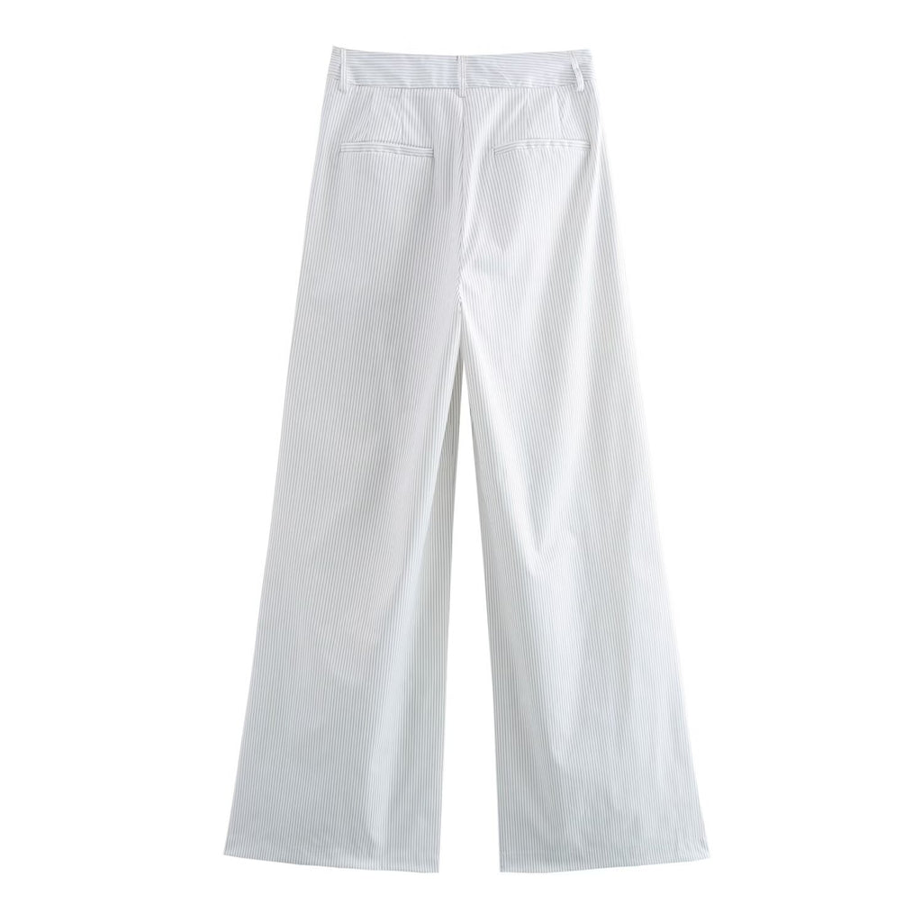 Fall Striped All Matching Long-Sleeve Work Pant Set