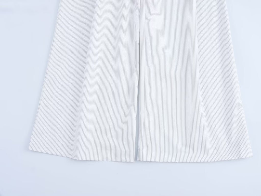 Fall Striped All Matching Long-Sleeve Work Pant Set
