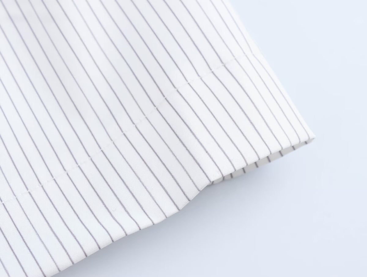 Fall Striped All Matching Long-Sleeve Work Pant Set