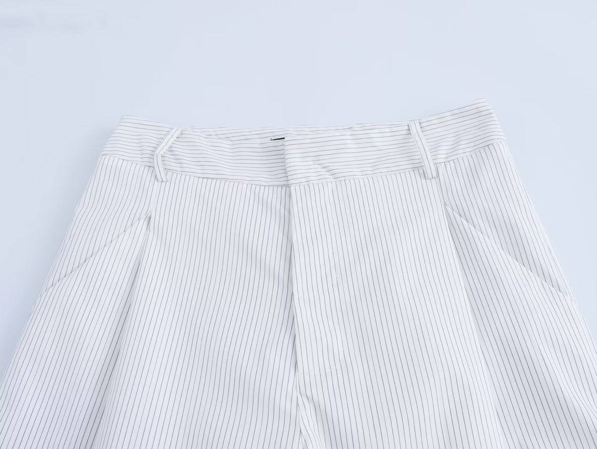 Fall Striped All Matching Long-Sleeve Work Pant Set