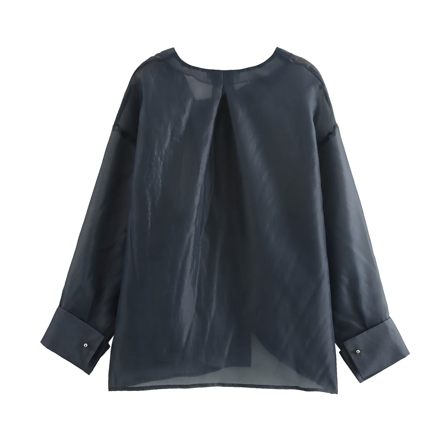 Women's Organza Shirt & Skirt Two-Piece Set