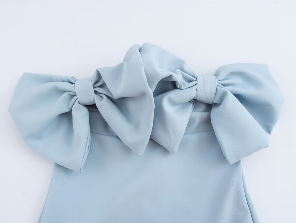 Bow Strapless Dress