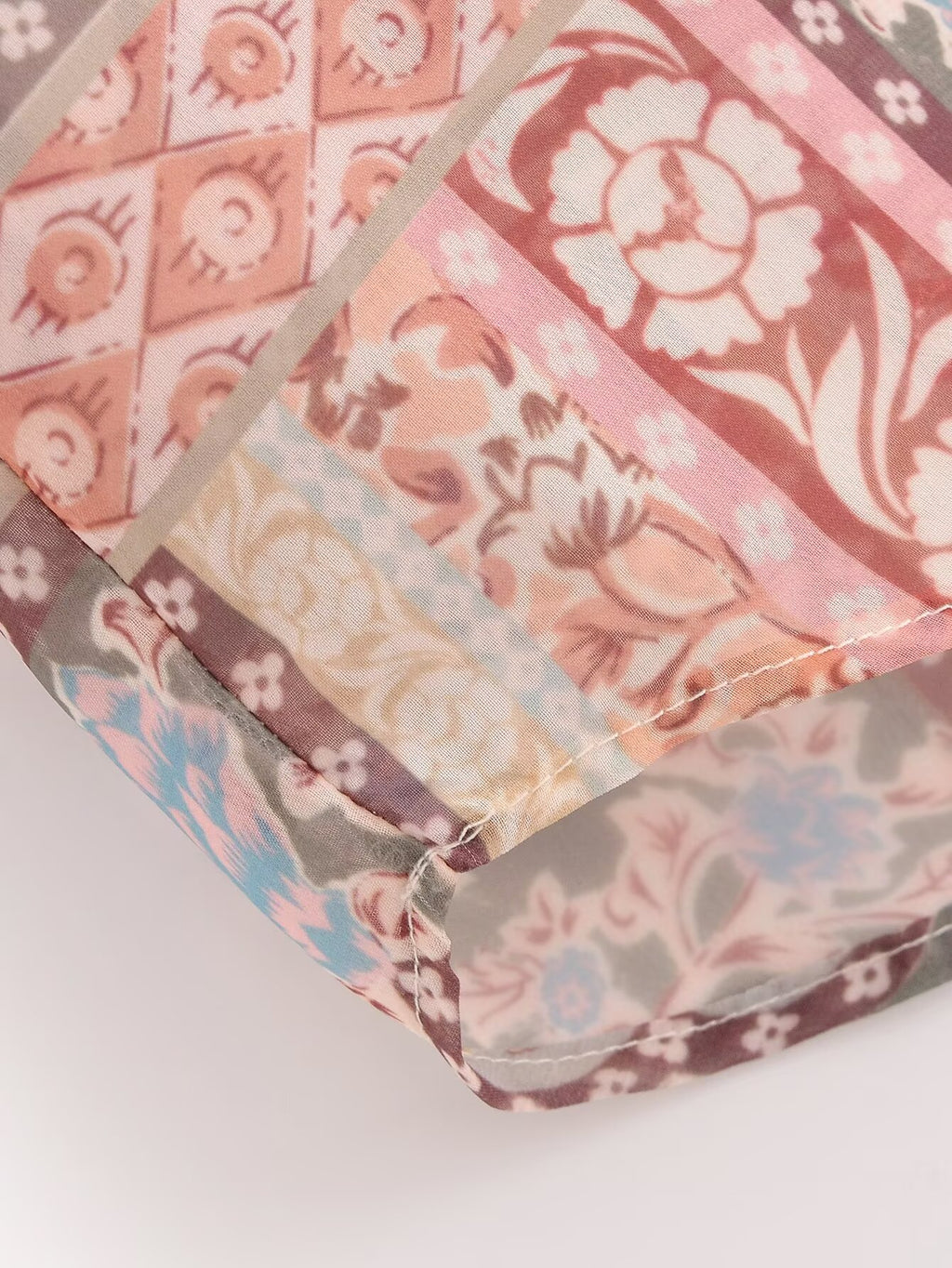 Women's Graceful Comfortable Patchwork Printed Shirt