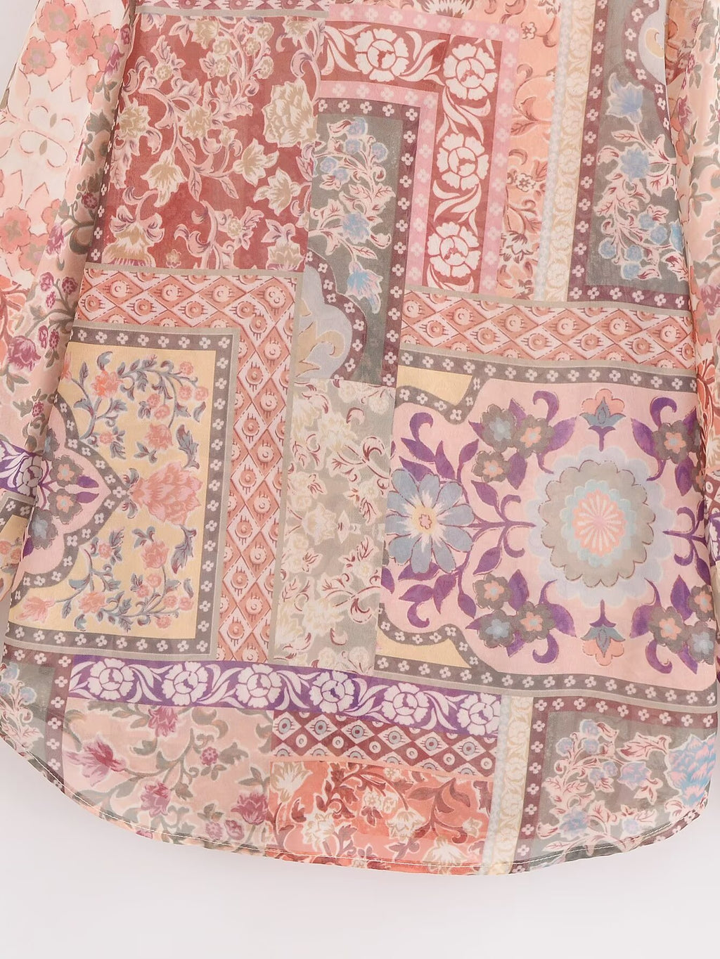 Women's Graceful Comfortable Patchwork Printed Shirt