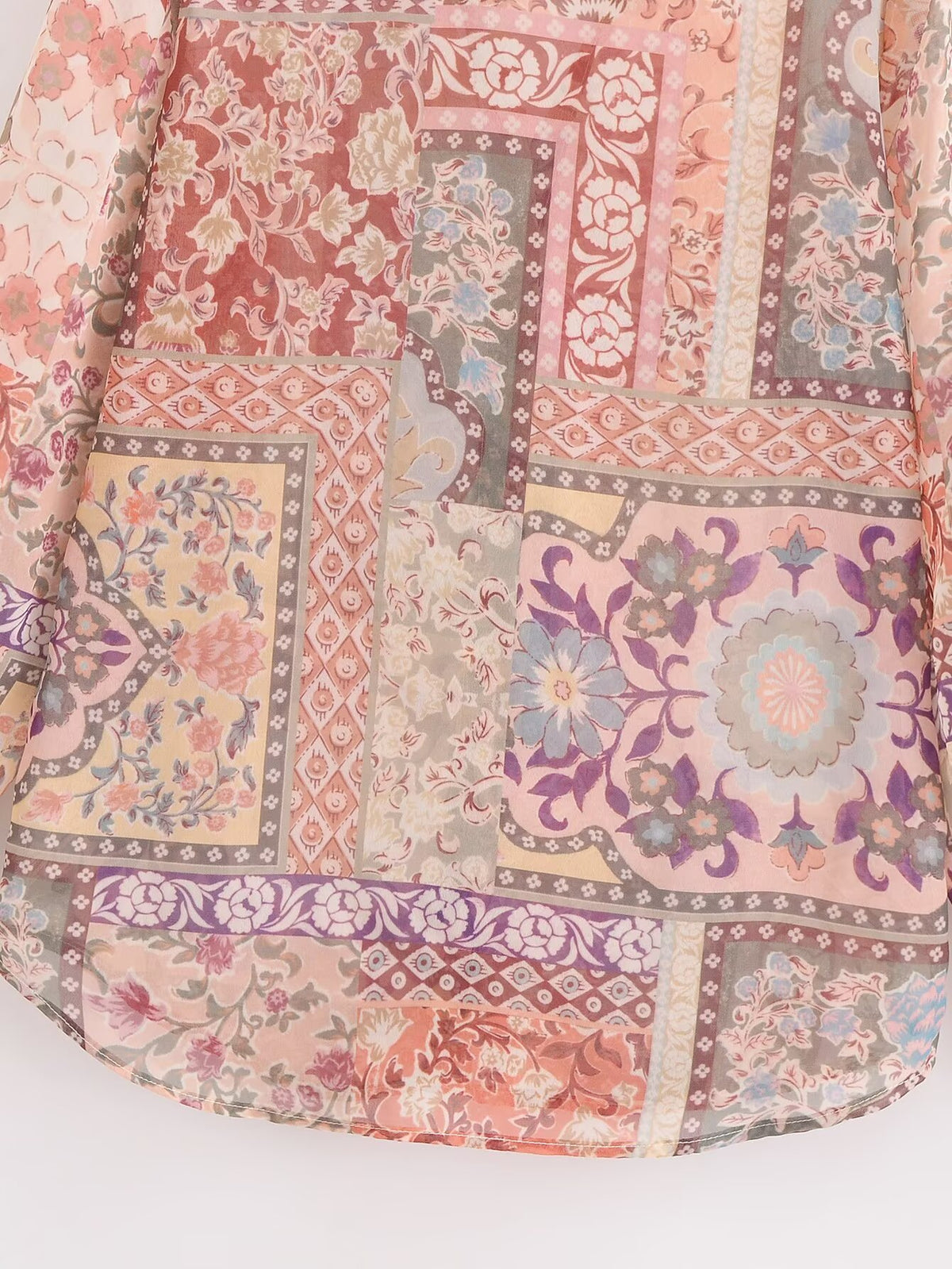 Women's Graceful Comfortable Patchwork Printed Shirt