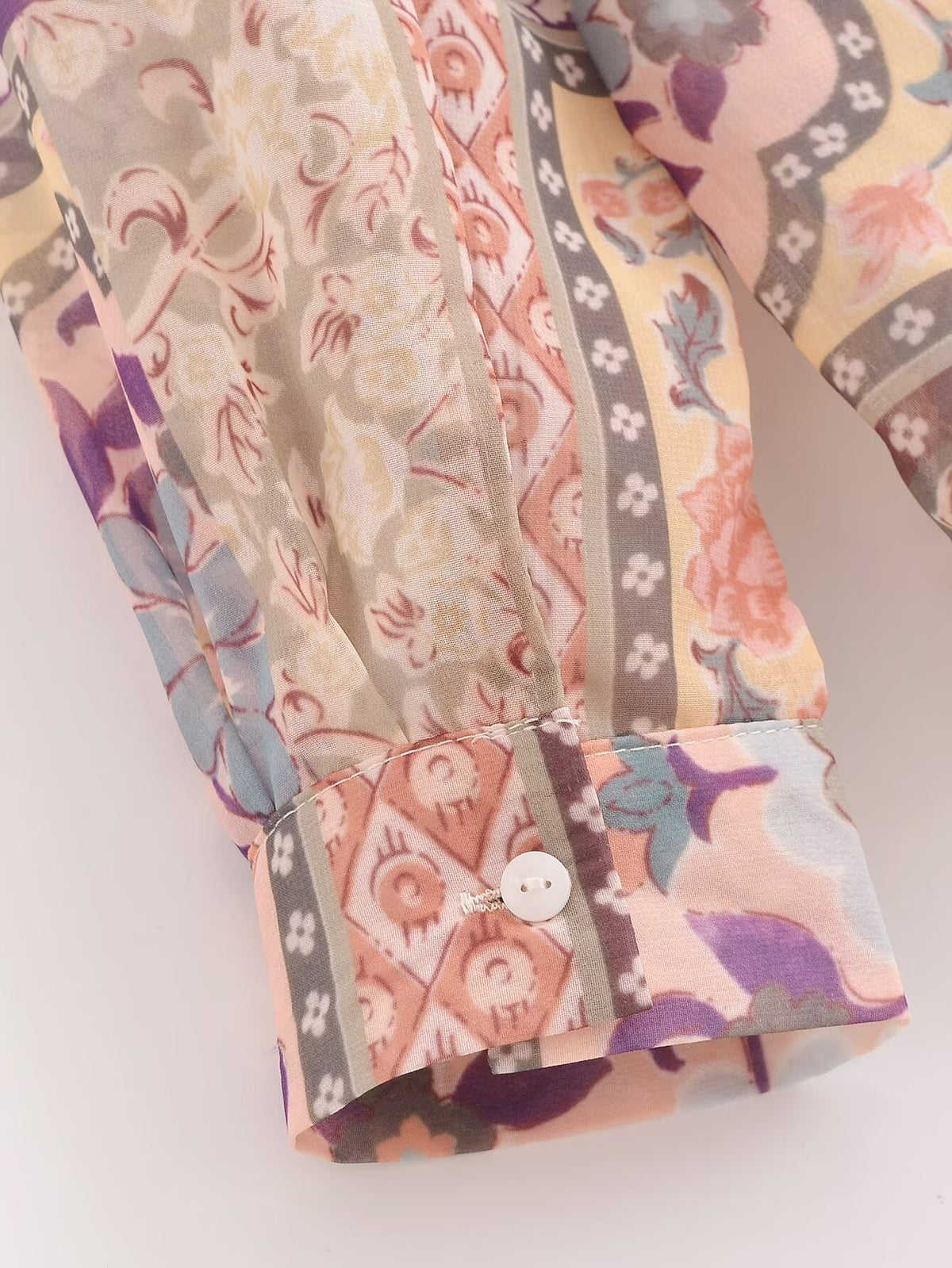Women's Graceful Comfortable Patchwork Printed Shirt
