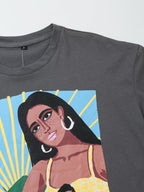 Women's Washed Print Short Sleeve T-Shirt