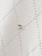 Women's Rhinestone Long-Sleeve Collared Shirt
