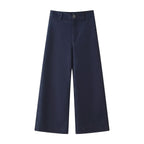 Women's Cropped Jacket & Wide-Leg Pants Set