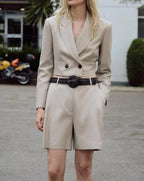 Women's Fall Women's Blended Short Blazer Shorts