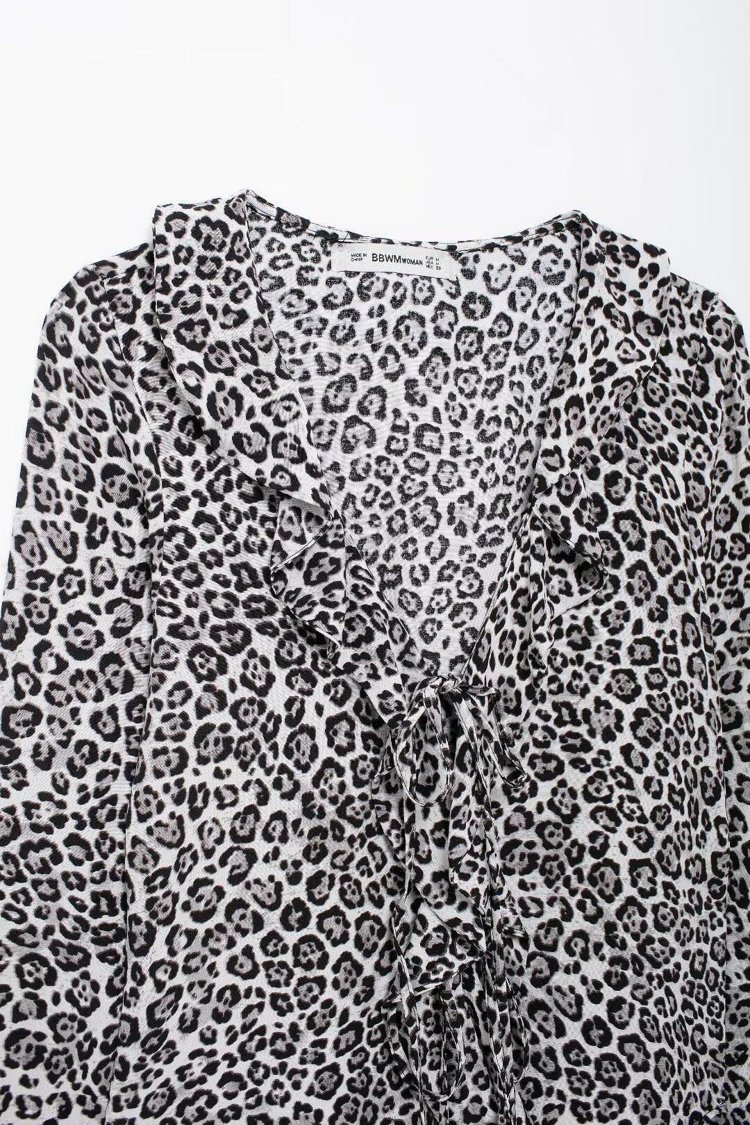 Women's Autumn Women's Animal Print Slim Fit Long Sleeve Trousers Suit