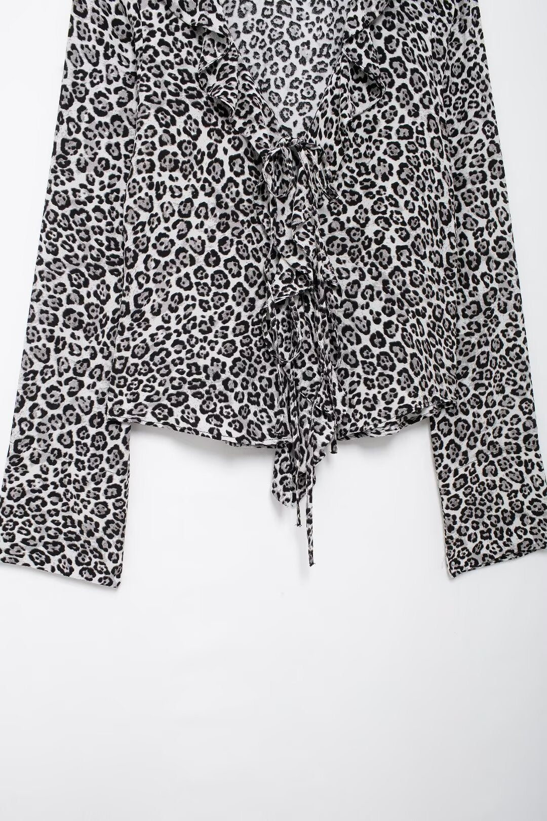 Women's Autumn Women's Animal Print Slim Fit Long Sleeve Trousers Suit