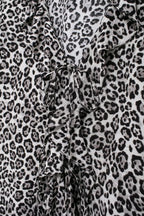 Women's Autumn Women's Animal Print Slim Fit Long Sleeve Trousers Suit