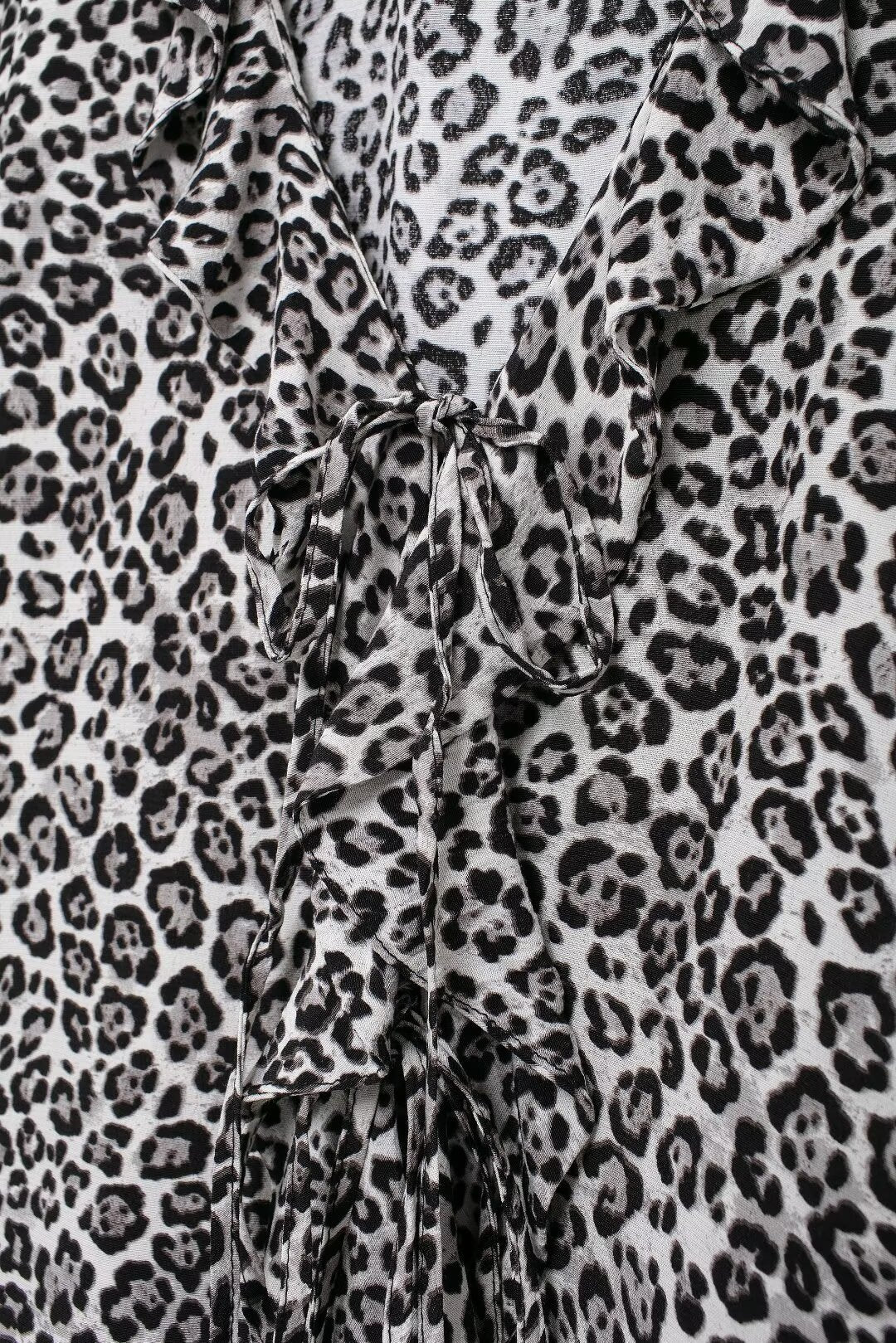 Women's Autumn Women's Animal Print Slim Fit Long Sleeve Trousers Suit