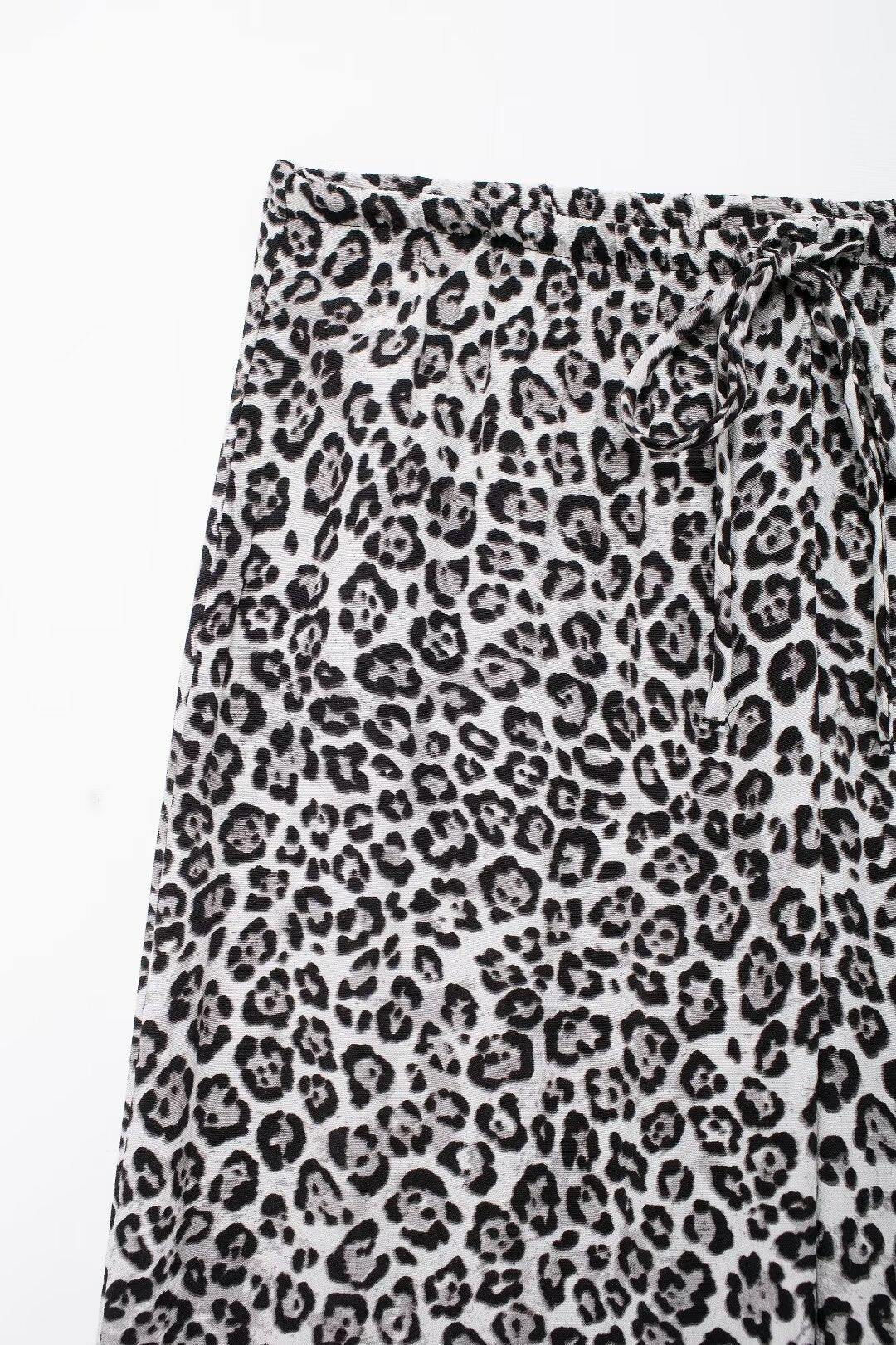 Women's Autumn Women's Animal Print Slim Fit Long Sleeve Trousers Suit