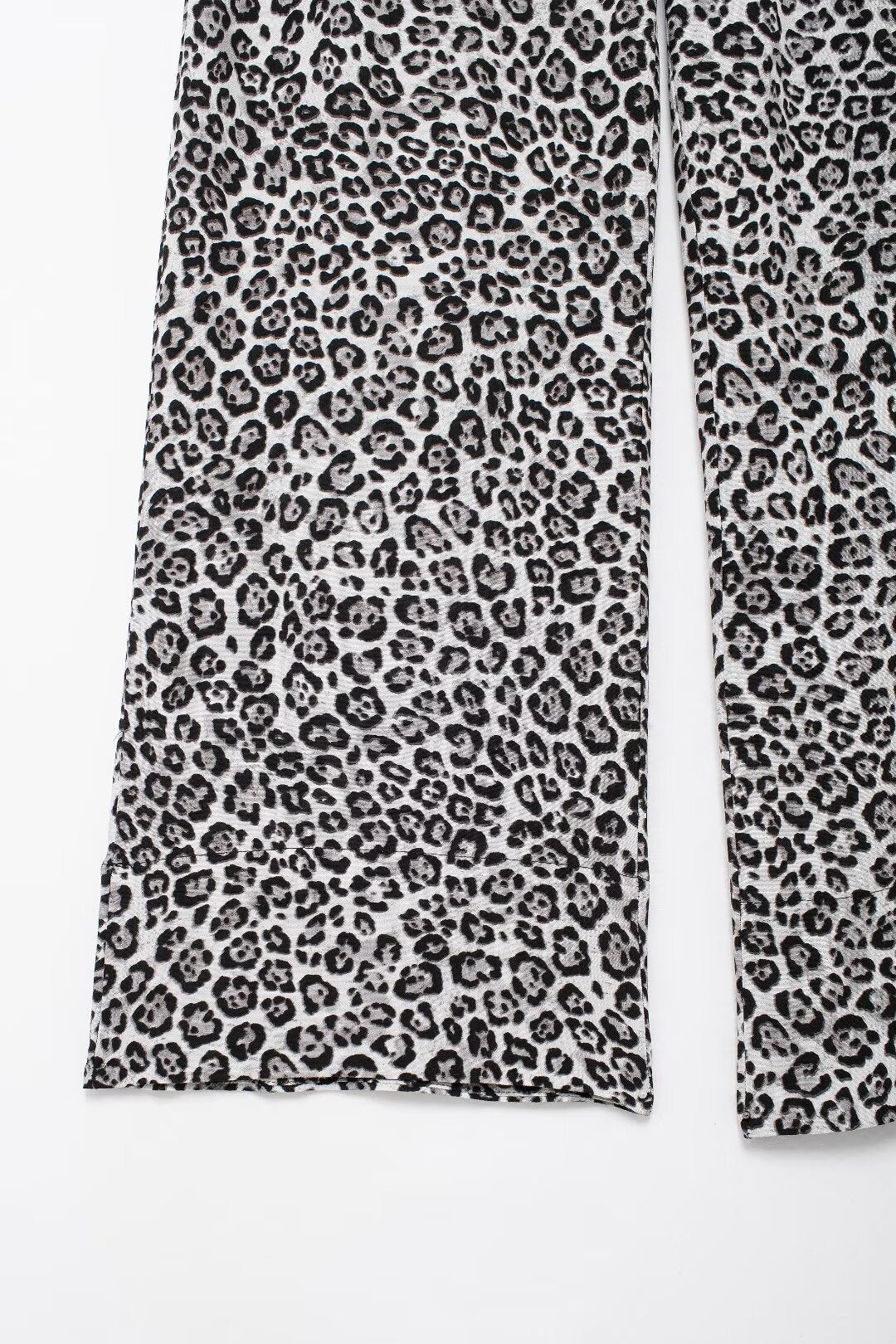 Women's Autumn Women's Animal Print Slim Fit Long Sleeve Trousers Suit