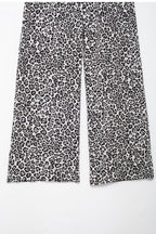 Women's Autumn Women's Animal Print Slim Fit Long Sleeve Trousers Suit