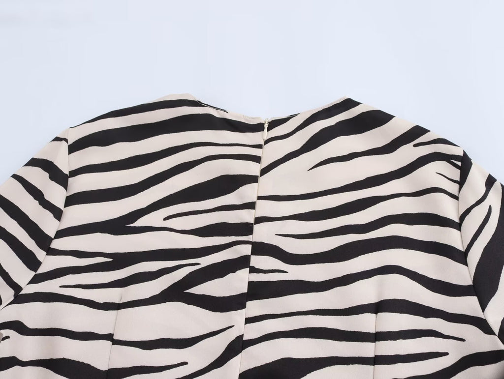 Women's Autumn Fashionable Animal Print Dress