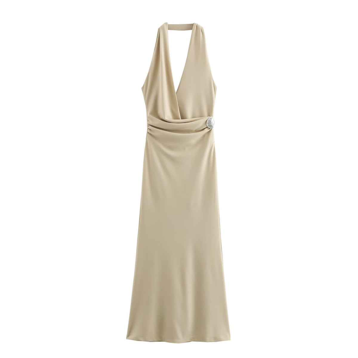 Women's Sleeveless Halter-Neck Dress
