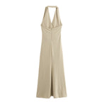 Women's Sleeveless Halter-Neck Dress