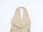 Women's Sleeveless Halter-Neck Dress