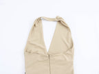 Women's Sleeveless Halter-Neck Dress