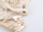 Metallic Halter Neck Jumpsuit for Women