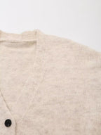 Women's Street Fall Casual V-Neck Single Breasted Cardigan
