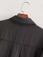 Women's Denim Lace Long-Sleeve Shirt