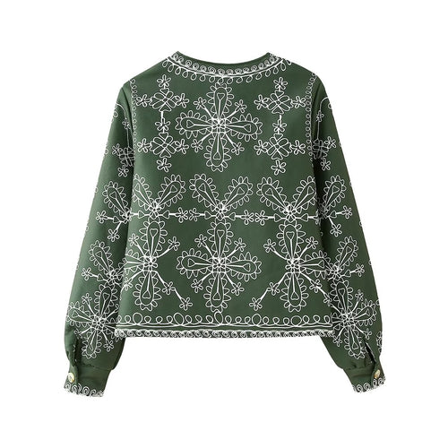 Printed Cotton Padded Jacket Coat Printed Stomach Blanket Women Skirt Sets