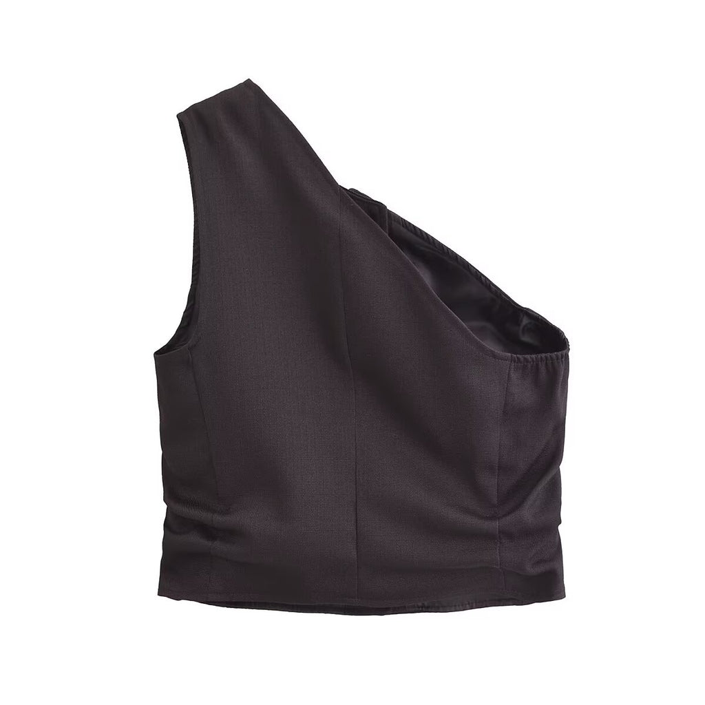 Women's Women Clothing Summer Fashionable Asymmetric Vest Top