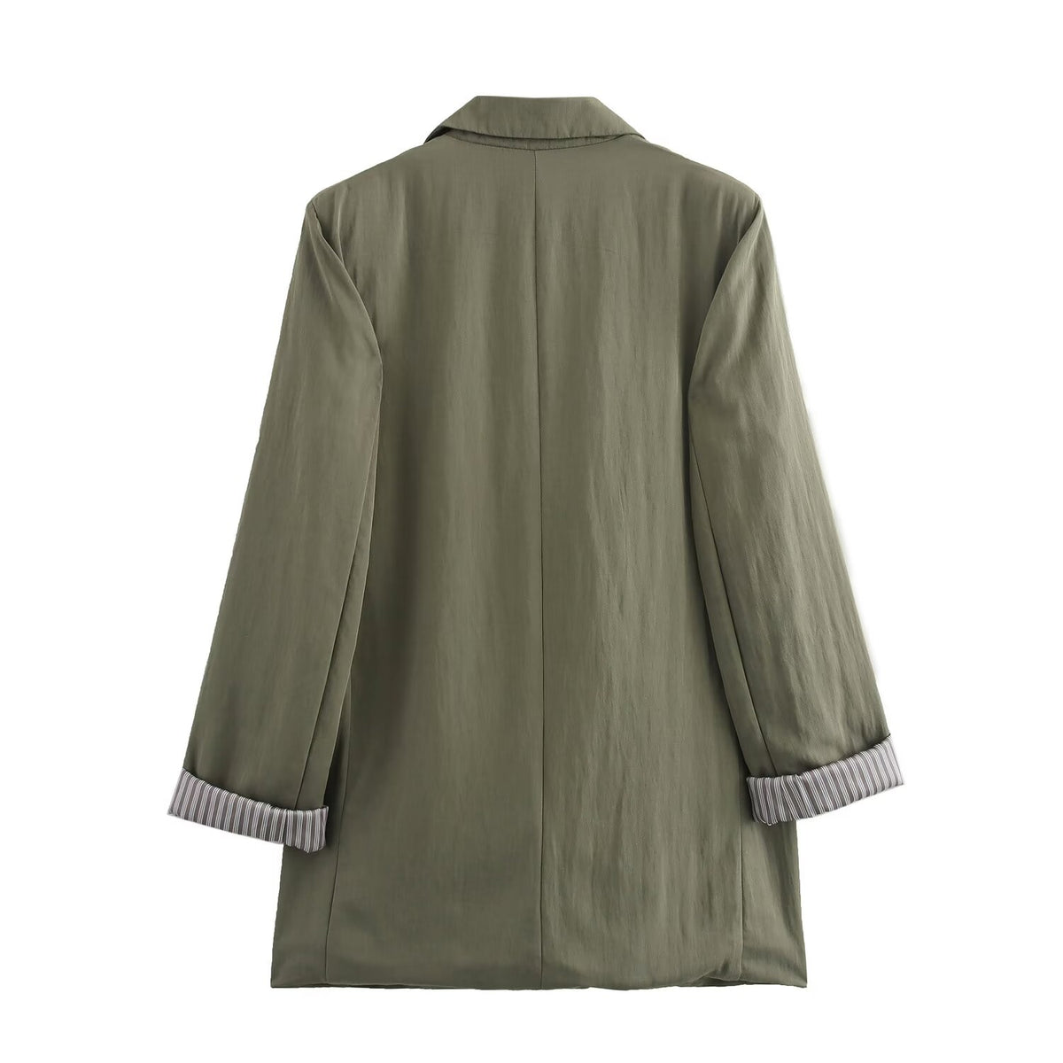 Autumn Roll Up Sleeve Casual Blazer Pleated Effect Bloomers Set