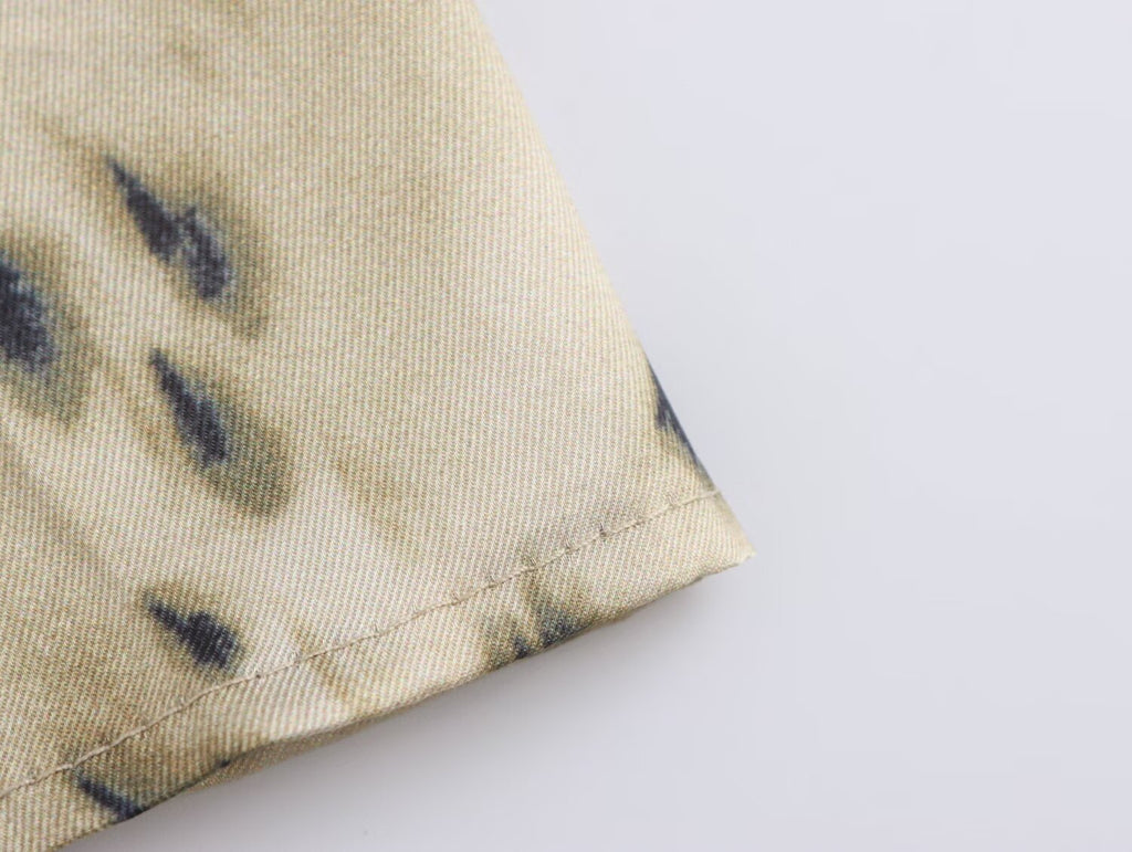 Autumn Animal Print Shirt Pants Set