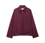 Women's Winter Casual Zipper Pocket Jacket and Skirt Two-Piece Set