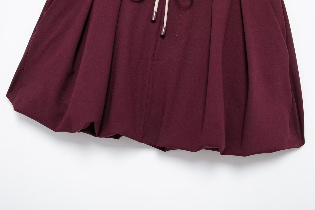 Women's Winter Casual Zipper Pocket Jacket and Skirt Two-Piece Set