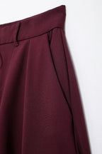 Women's Winter Casual Zipper Pocket Jacket and Skirt Two-Piece Set