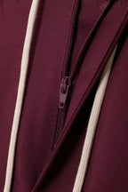 Women's Winter Casual Zipper Pocket Jacket and Skirt Two-Piece Set
