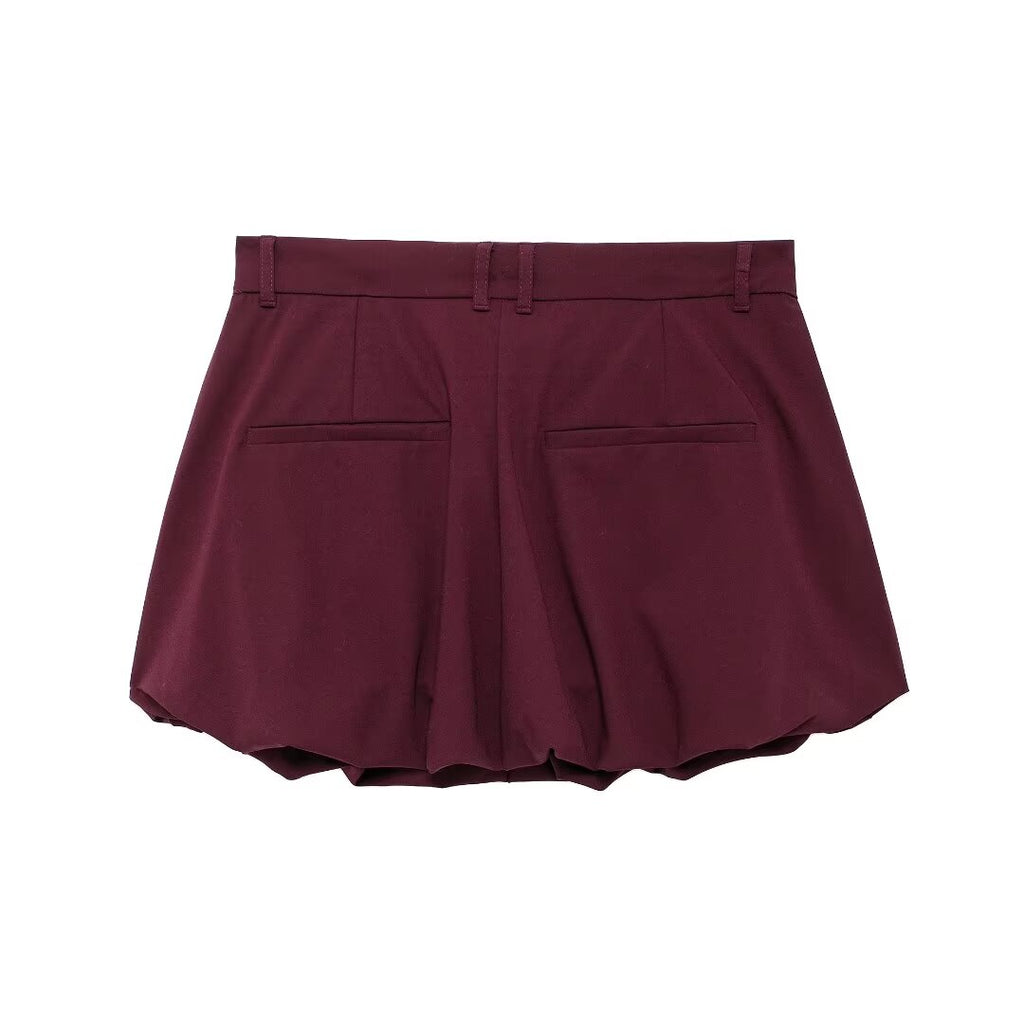 Women's Winter Casual Zipper Pocket Jacket and Skirt Two-Piece Set